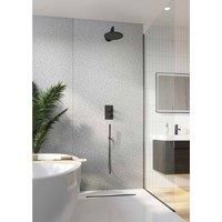 Showerdrape Tranquil Pale Blue Sparkle Collection 3 Piece Bathroom Accessory Set, Blue