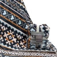 Luxury Blanket/Throw/Fleece Supersoft  Fairisle   Mink Blanket.