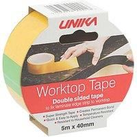 Unika Kitchen Double Sided Worktop Edging Laminate ADHESIVE TAPE 5m x 40mm