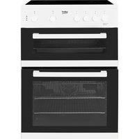 Beko KDC611W 60cm Double Oven Electric Cooker With Ceramic Hob White
