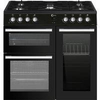 FLAVEL MLN9FRK 90 cm Dual Fuel Range Cooker Black #2198