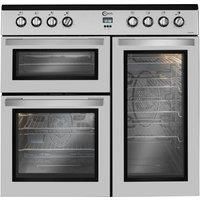 FLAVEL 90 cm Electric Range Cooker MLN9CRS Silver 2 Oven #2470