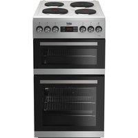 Beko KDV555AS Silver Electric Cooker Double Oven Fan Assisted 50cm KDV555A PEC
