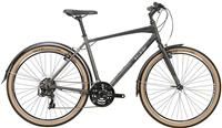 Raleigh - STA18MT - Strada 650b 21 Speed Men/'s Hybrid Bike in Black / Grey Size Medium