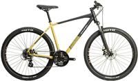 Raleigh - STX16MT - Strada X 650b 21 Speed Cable Disc Brake Front Suspension Men/'s Mountain Bike in Black / Gold Size Small