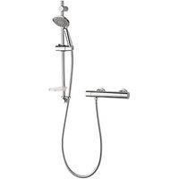 Aqualisa Round Bar Valve Mixer Shower And Adjustable Height Kit