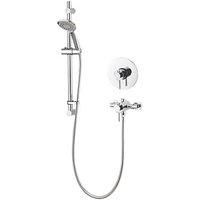 Aqualisa Sierra Rear-Fed Concealed/Exposed Chrome Thermostatic Concentric Shower (958HP)