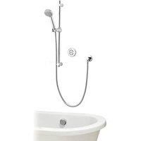 Aqualisa Smart Link Chrome Effect Rear Fed Concealed Valve Adjustable Hp/combi Shower With Bathfill