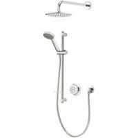 Aqualisa Quartz Classic Smart Digital Shower Concealed W Adjustable And Fixed Wall Head gravity Pumped