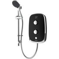 Aqualisa e-Motion Midnight Black Electric Shower Digital Display 3 Spray Patterns 9.5KW