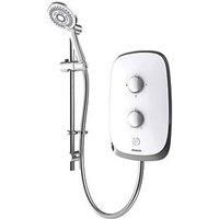 Aqualisa eSense Arctic White & Black Chrome 8.5kW Electric Shower (920KN)