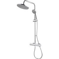 Aqualisa Round Bar Diverter Mixer Shower in Chrome Brass