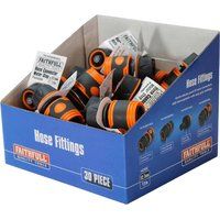 Faithfull YM5810E Plastic Water Stop Hose Connector 1/2in (Box 30)