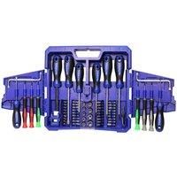 Faithfull FAISDSET63 63 Piece Mixed Screwdriver Socket Bit Tool Set XMS21SCREW63