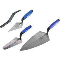 Faithfull Prestige 4 Piece Brick Trowel Pointing Gauging Jointer Laying Tool Set