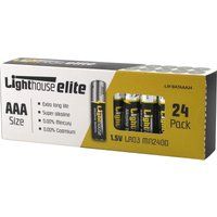Lighthouse 24 Pack AAA Alkaline Batteries Triple A High Capacity L/HBATAAA24