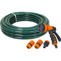 Faithfull 710391662024606 PVC Garden Hose 20m with Fittings & Spray Gun