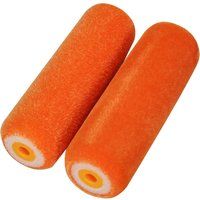 Faithfull FAIRMINI2FLO Flock Foam Mini Roller Refill (Pack 2)