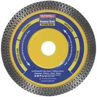 Faithfull FAIDB105CRP Porcelain, Ceramic and Granite Diamond Cutting Blade 105 mm (4 Inch)