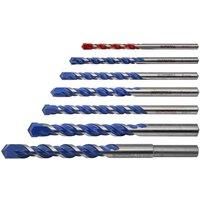 Faithfull 7 Piece Multi-Use TC Tipped Drill Bit Set Sizes 4 to 12mm XMS22MULTDRL
