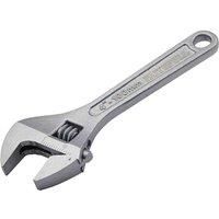 Faithfull FAIAS100MC Adjustable Chrome Spanner 100mm (4in) 15mm Jaw Capacity