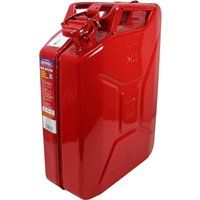 Faithfull FAIAUJERR20R 20 Litre Metal Jerry Can UN App, GS TUV Certified - Red
