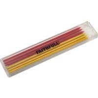Faithfull FAICPLRRFILC Pencil Marking Set Refill Pack x 6 (3 Red, 3 Yellow)