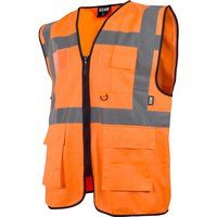Scan Hi-Vis Utility Vest Waistcoat Orange - Railway Standard RIS-3279-TOM Size: L