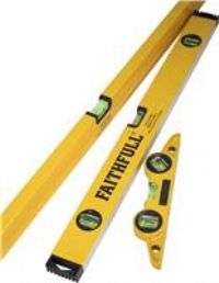 Faithfull XMS23LEVSET3 3 Piece Level Set (120cm, 60cm and 24cm Torpedo)