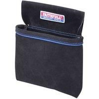 Faithfull Black Suede Single Nail Pouch for Tool Belt