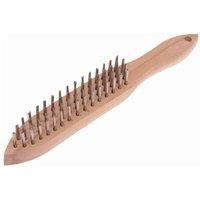 Faithful Fai680S4 680/S4 Heavy-Duty Stainless Steel Scratch Brush - 4 Row