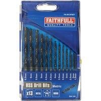 Faithfull Hss Drill set (13)1.5 - 6.5MM