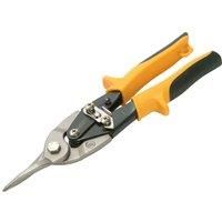 Faithfull C/Pound Aviation Snips-Yellow Strgt Cut