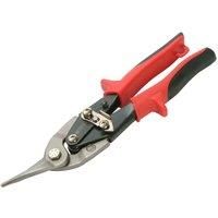 Faithfull C/Pound Aviation Snips-Red Left Cut