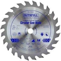 Faithfull FAIZ18024 TCT Circular Saw Blade 180 mm x 16 mm Bore x 24 Teeth