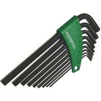 Faithfull FAIHKS9AFL Imperial 9 Piece Hexagon Key Set - Long Arm