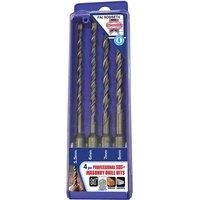 Faithfull FAISDSSET4 4 Piece SDS Drill Set