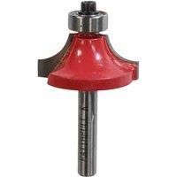 Faithfull FAIRB41 Router Bit TC Rounding Over 1/4in 15.8mm x 9.5mm, Red / Silver