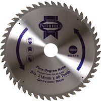 Faithfull Tct Circ Saw Blade 216 X 30 X 48T Z/Deg