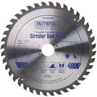 Faithfull TCT Circular Saw Blade 230 x 30mm x 40T POS