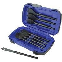 Faithfull Flat Bit Set 8pc in Aluminium Case