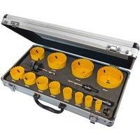 FAIHSKU Universal Varipitch Holesaw Kit, 16 Piece 1676mm  Faithfull