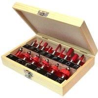 FAITHFULL FAIRBS15    15 PIECE TCT ROUTER BIT SET  1/2 INCH SHANK