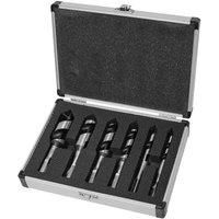 Faithfull CASSET6 Combination Auger Bit Set 10-25mm Stubby (6 Pieces)