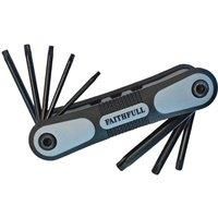 Faithfull TKSF8 Folding (Torx ) Star Key Set (8 Pieces)