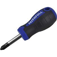 Faithfull FAISDPZ2S Soft-Grip Screwdriver Pozidriv PZ2 x 40mm Stubby
