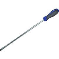 Faithfull SDF300 Slotted Flared Soft Grip Screwdriver 300 x 10mm