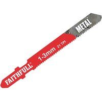 Faithfull JBT118A Jigsaw Blades - Metal (Pack of 5)