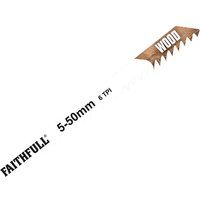Faithfull JBT144D Jigsaw Blades Wood (Pack of 5)