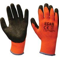 Scan GLOKSTHER Knitshell Thermal Gloves - Orange/ Black